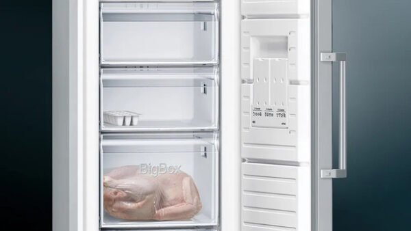 Siemens IQ300 Freestanding Larder Freezer - Brushed Steel | GS36NVIEV - Image 6